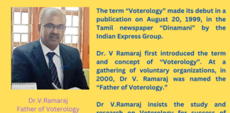 Dr V.Ramaraj, father of Voterology